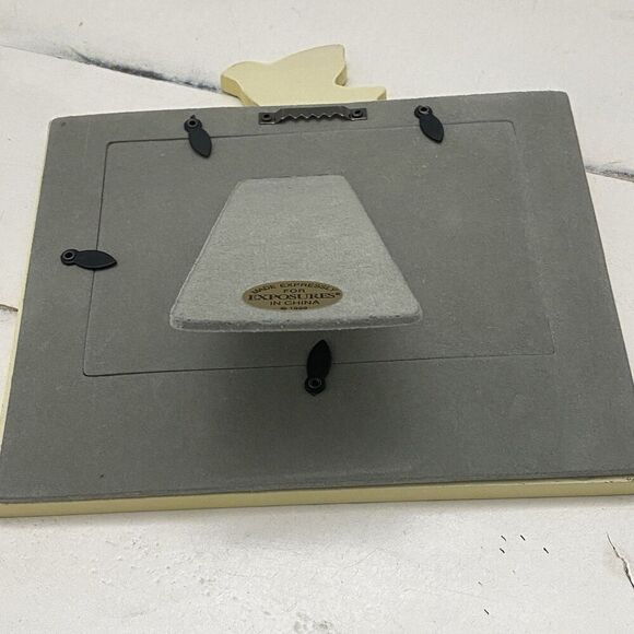 Vtg Exposures HandPainted "March" Months of the Year 4X6 Picture Frame Lion Lamb - Picture 6 of 8